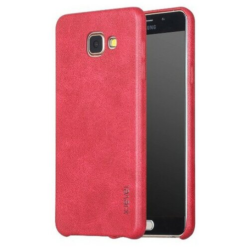 Кожаная накладка X-level Vintage для Samsung A 710 красный