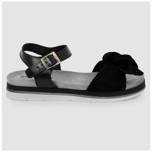 Сандалии из натуральной кожи INBLU NB-3E черного цвета (Размер 39 / 24см)