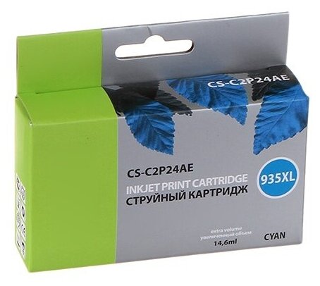 Картридж Cactus CS-C2P24AE №935XL голубой, для HP DJ Pro 6230/6830