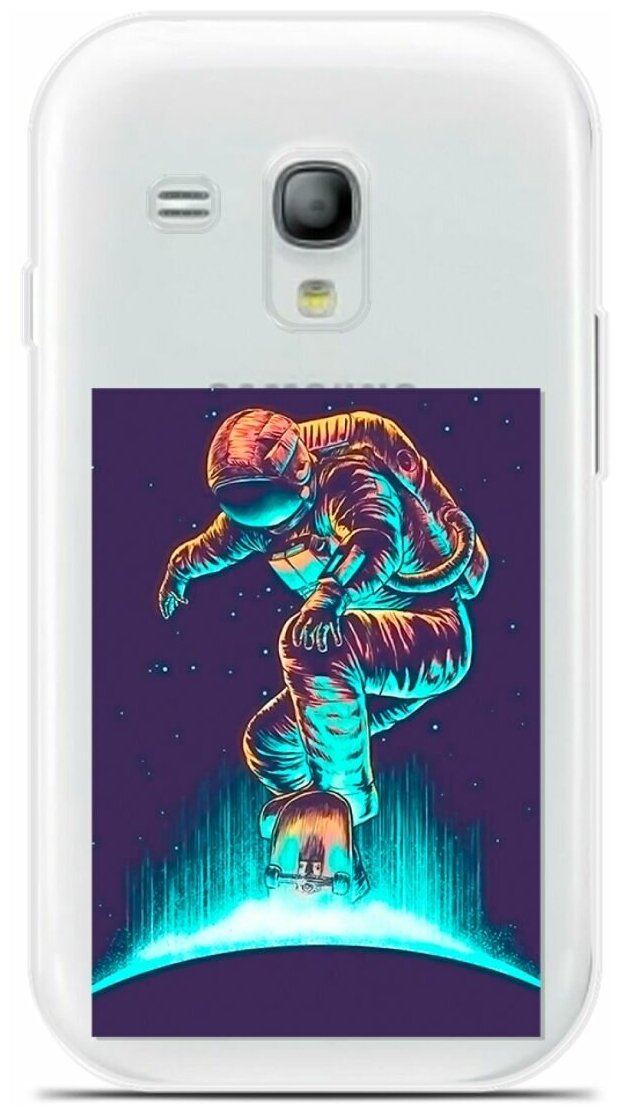 Силиконовый чехол на Samsung Galaxy S3 mini Сёрфер / для Самсунг Галакси С3 Мини