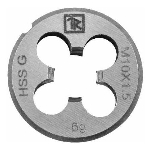 Плашка D-DRIVE круглая ручная с напр-ей в наборе М3х0.5, HSS, Ф25х9 мм MDG305 Thorvik