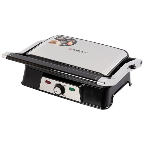Гриль электрический Endever Grillmaster 220 серебристый 80370 349000₽