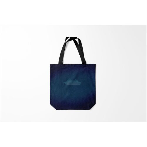 фото Сумка-шоппер / 40х40 см / популярные иллюстрации / корабли яхта burnettie