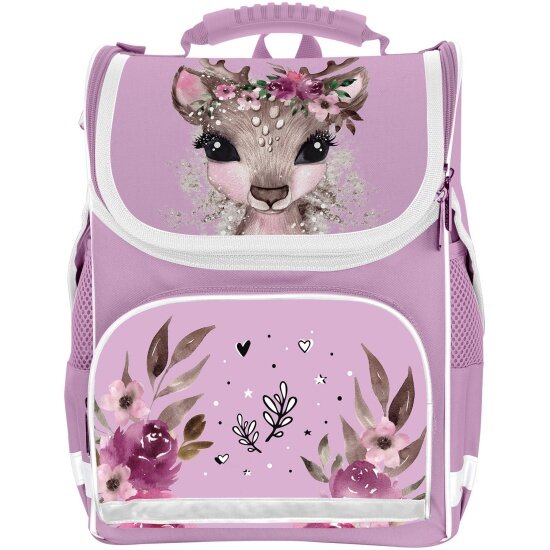 Рюкзак Schoolformat BASIC mini CUTE DEER 11 л сиреневый 33х25х13 жесткий каркас 1 отделение