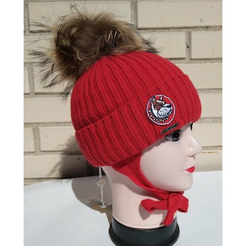 фото Шапка mialt, размер 48-50.(1-3 года), красный