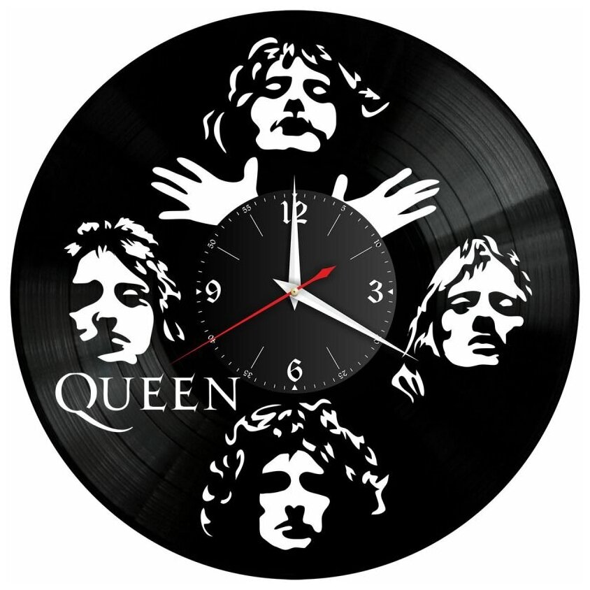 Часы из винила Redlaser "группа Queen, Куин" VW-10135