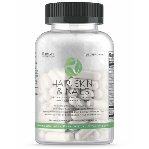фото Витаминно-минеральные комплекс для волос, кожи и ногтей ultimate nutrition 120 капсул 900 мг