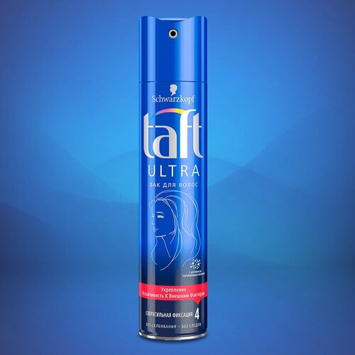 TAFT Лак для волос ULTRA Сверхсильная фиксация (4) 250 мл