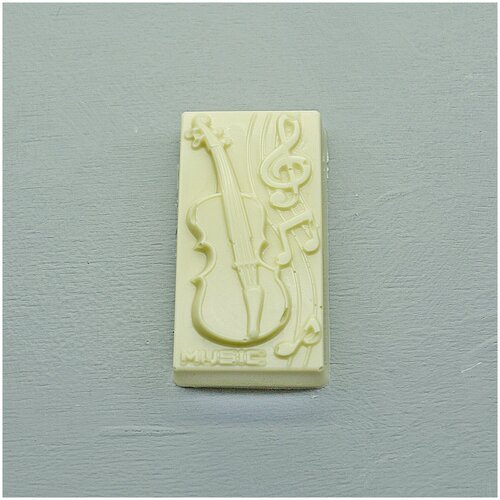 Подарочная шоколадная фигура Frade/Фраде - Виолончель (вес-100г) (белый)