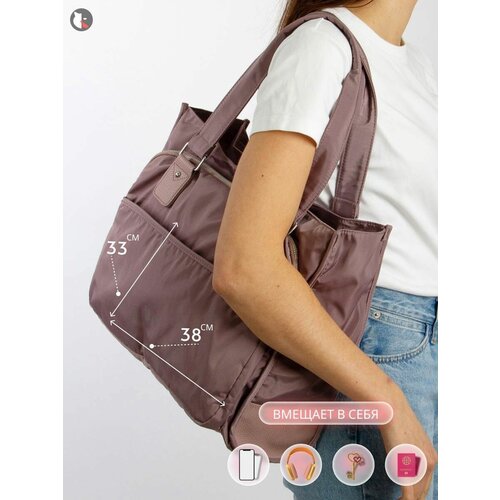 фото Сумка женская шоппер на плечо большая без бренда