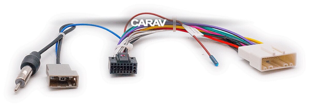 Провода для подключения Android магнитолы 16-pin на а/м NISSAN 2006+ / SUBARU 2007+ / Питание + Динамики + Антенна + Руль CARAV 16-008