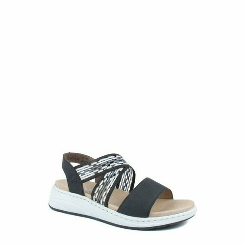 фото Босоножки rieker, размер 39, синий