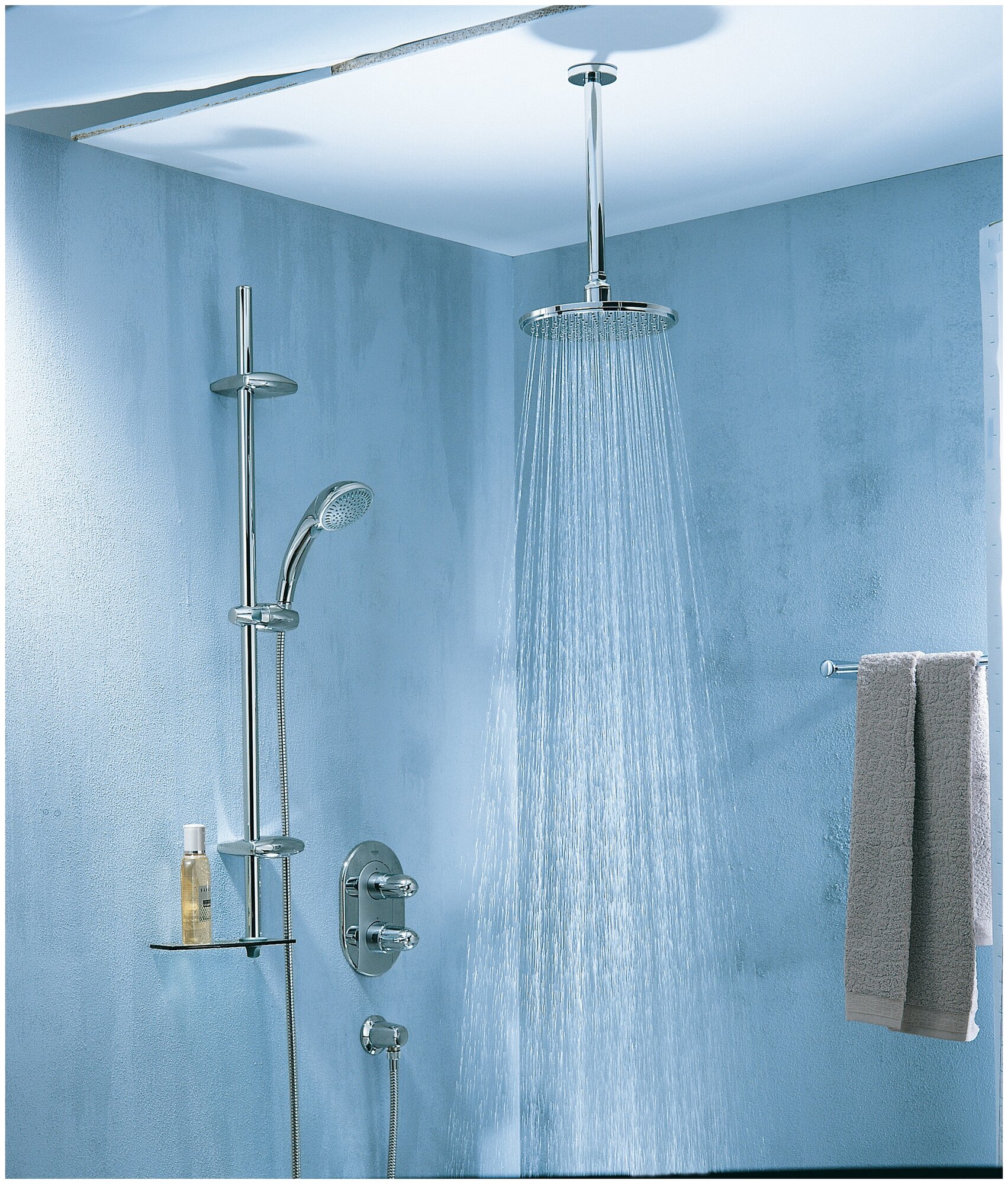 Душевой кронштейн потолочный GROHE Rainshower neutral 292 мм, хром (28497000)