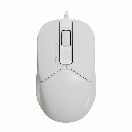 Мышь A4TECH Fstyler FM12, оптическая, проводная, USB, белый [fm12 white]