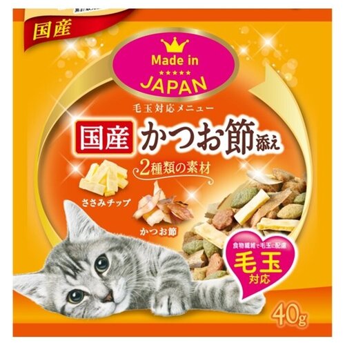 Рыбные чипсы для выведения шерсти Japan Premium Pet. (40 г х 4)