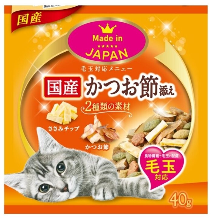 Рыбные чипсы для выведения шерсти Japan Premium Pet. (40 г х 4) - фотография № 1