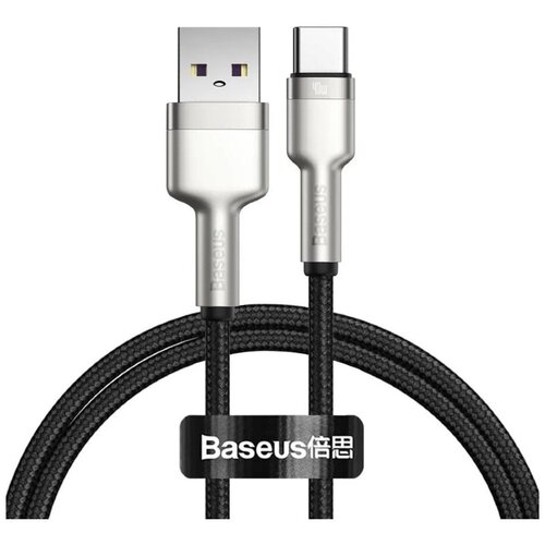 Кабель Baseus Cafule Series Metal Data Cable USB to Type-C 40W 25см- черный (CATJK-01) кабель baseus cafule series metal data usb кабель usb type c 66 вт 25 см черный catjk 01