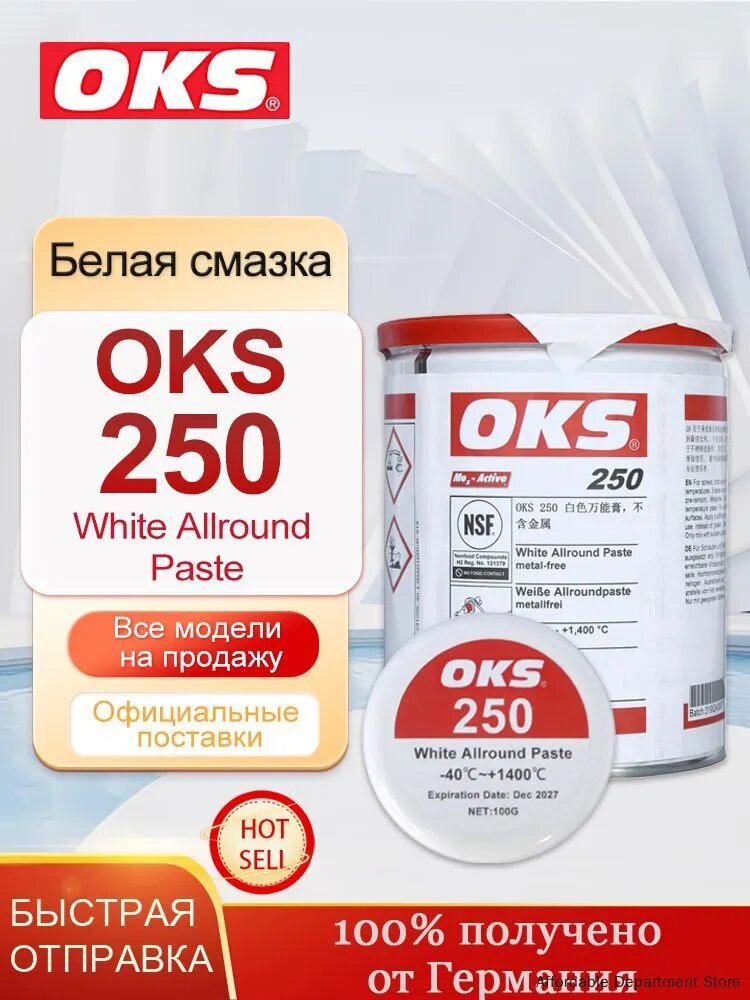 Белая смазка OKS 250 White Allround Paste, 100 г, для актуатора турбины