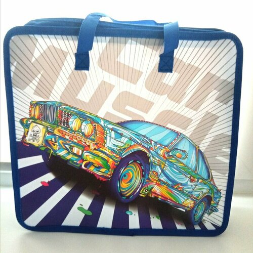 Папка школьная для тетрадей А4 на молнии с ручками 