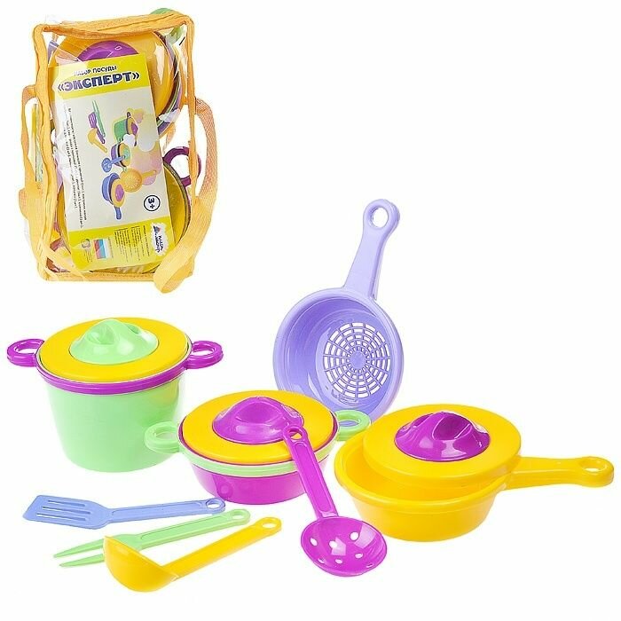 Набор детской посуды Пластмастер "Эксперт" 8 предметов (22108)