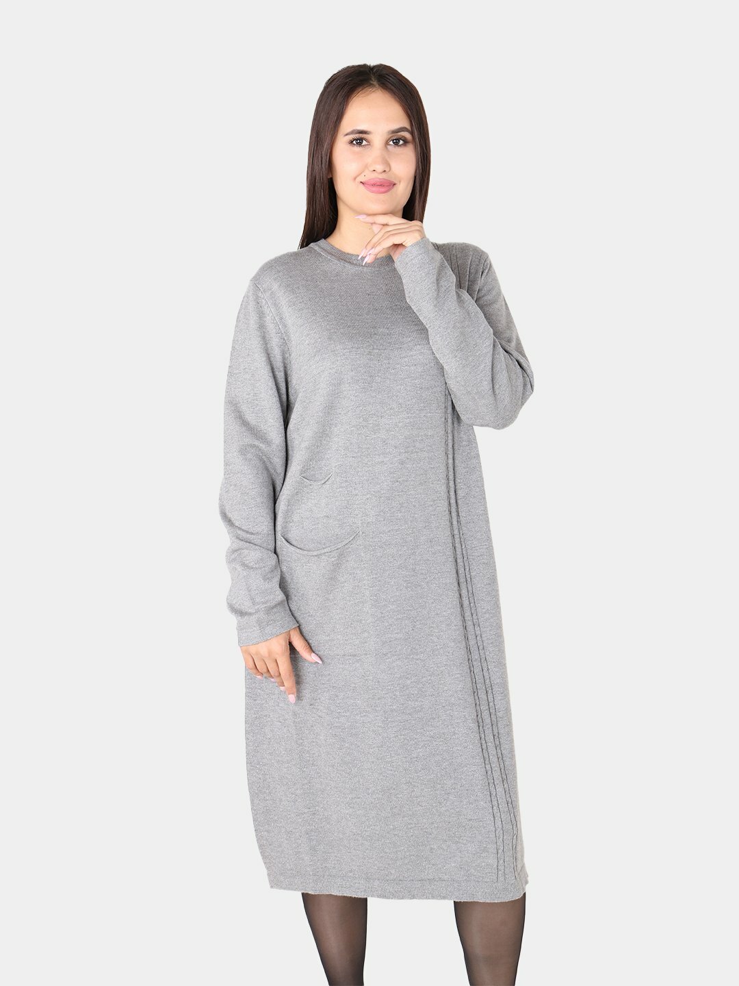 Платье , размер One Size, серый