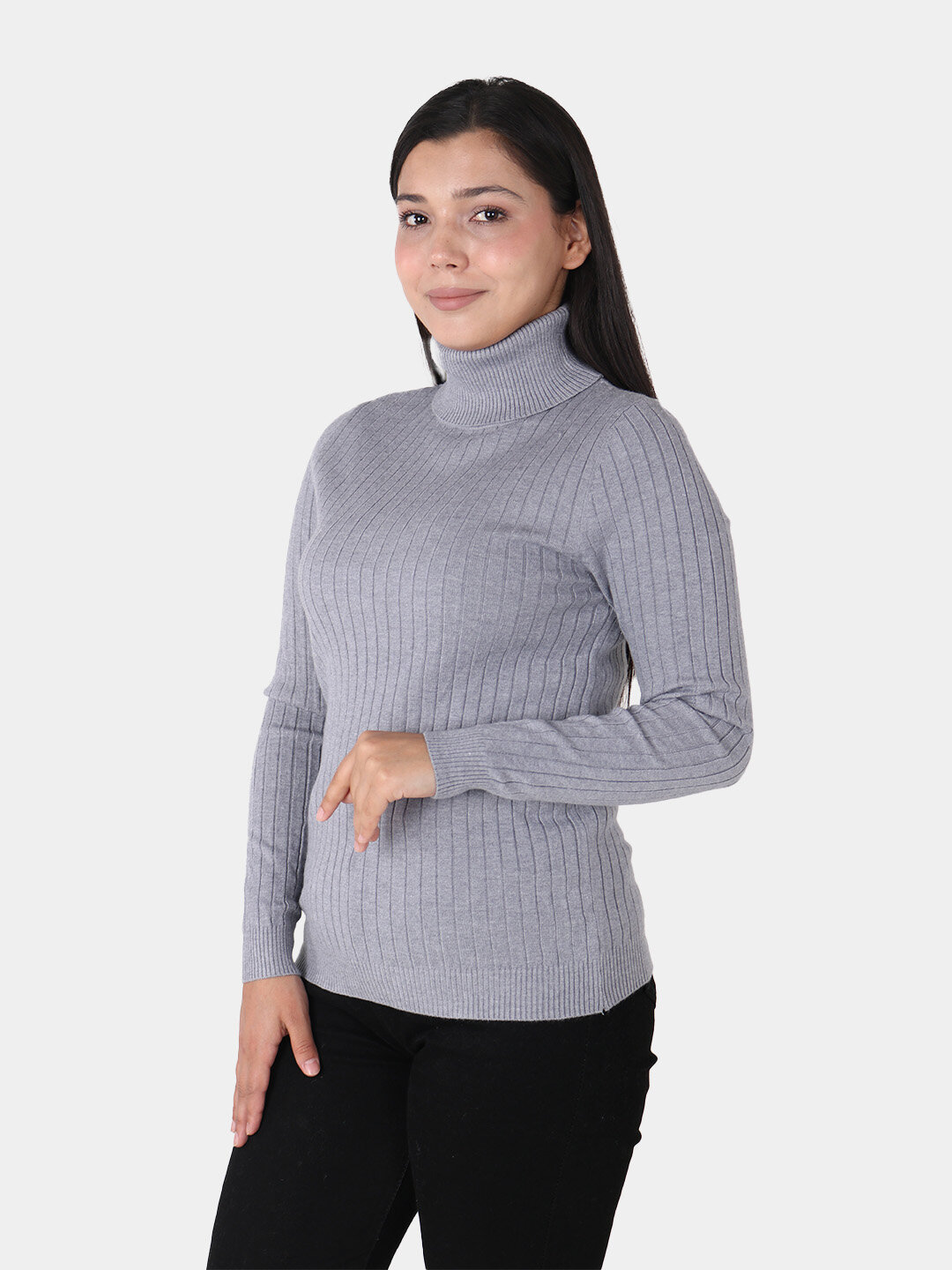 Водолазка , размер One Size, серый — фото 1