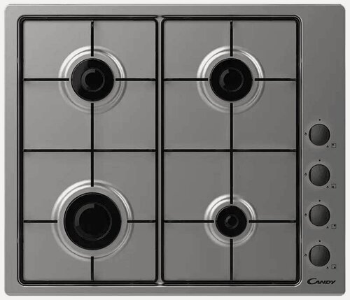 Изображение товара Газовая варочная панель Candy CHW6LBX 59 см, 4 конфорки электроподжиг газконтроль, серебристый