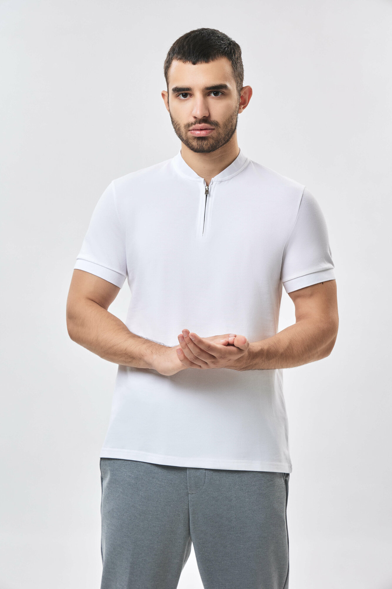 Поло спортивное TERRA PRO, размер L, white — фото 1