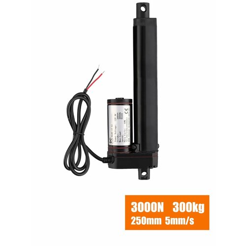 Линейный привод, Актуатор DC12V 300 кг 5 мм/с ход 25 см Линейный приводной двигатель