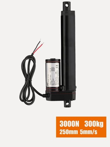 Изображение товара Линейный привод, Актуатор DC12V 300 кг 5 мм/с ход 25 см Линейный приводной двигатель