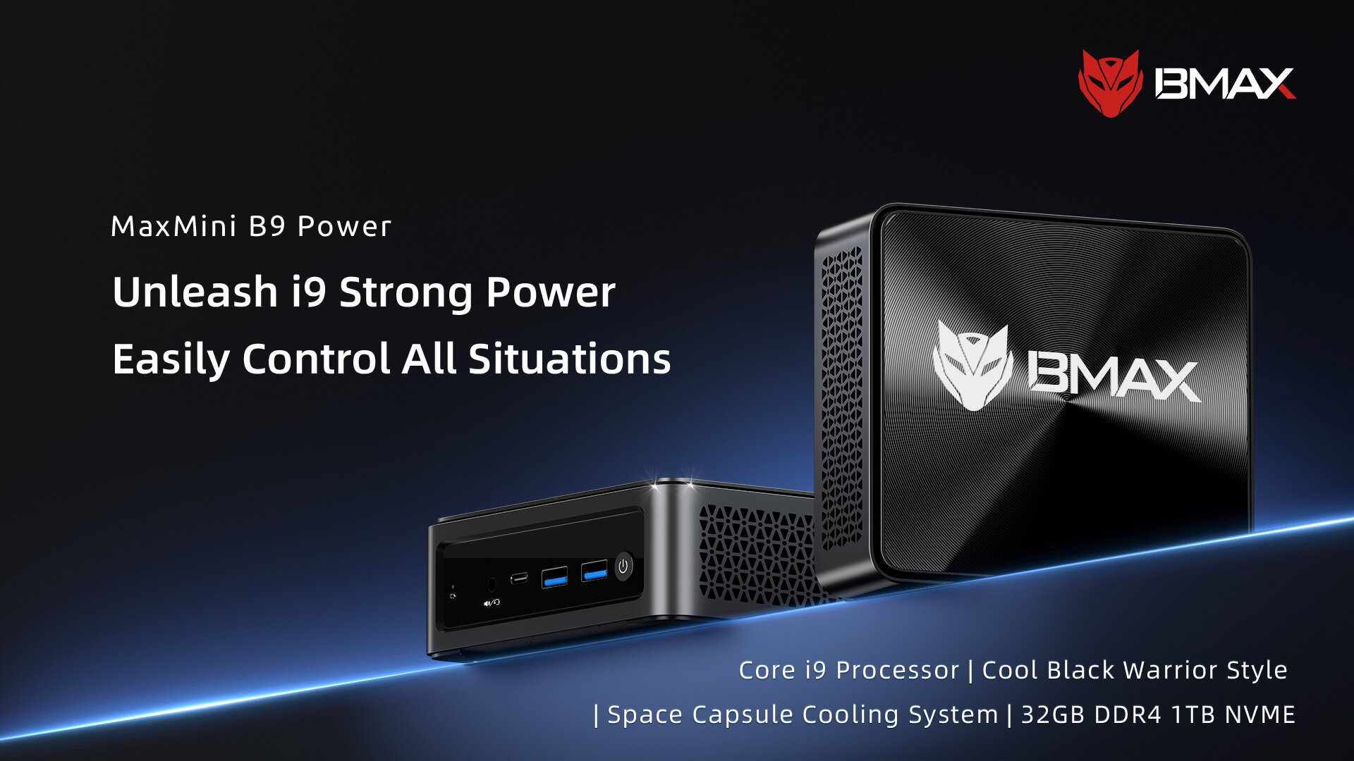 Мини ПК BMAX B9 POWER Intel® Core™ i9-12900HK 32G/1T SSD Windows 11
