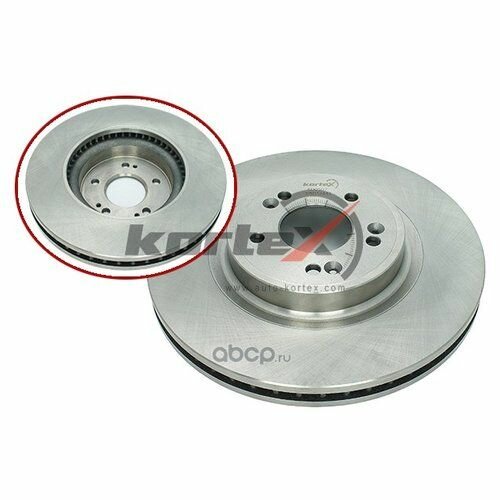 Диск торм. HYUNDAI GENESIS 14- R18 4WD перед. вент. (d=330mm) (Ступица 160мм) Kortex KD0507