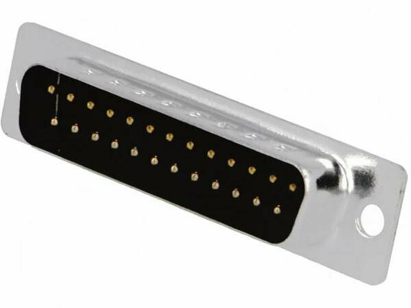 Разъем MH CONNECTORS D-Sub MHDB25SP, вилка, "папа", на провод, PIN 25
