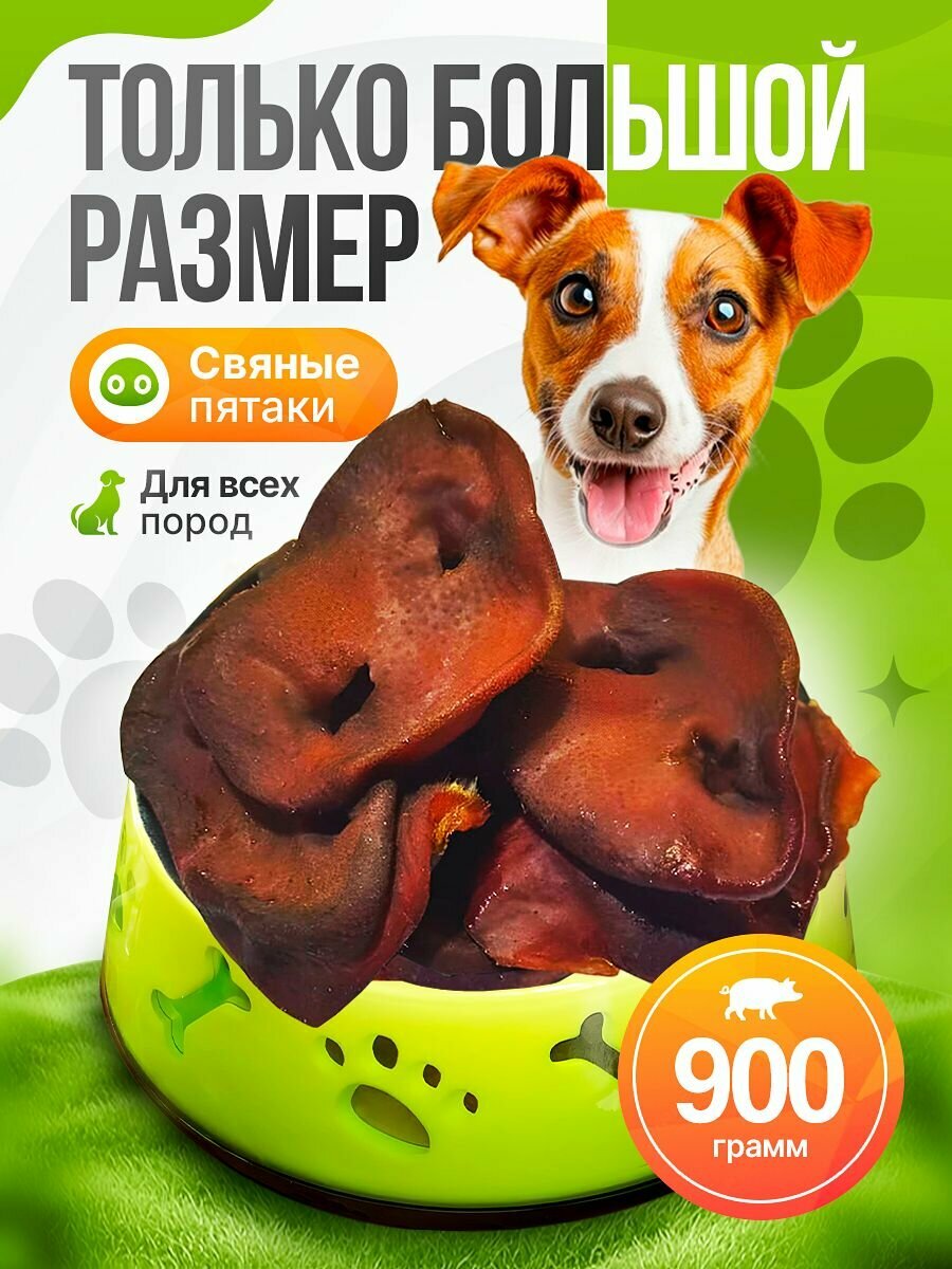 Свиные пятаки 900г, лакомство для собак, для дрессировки,