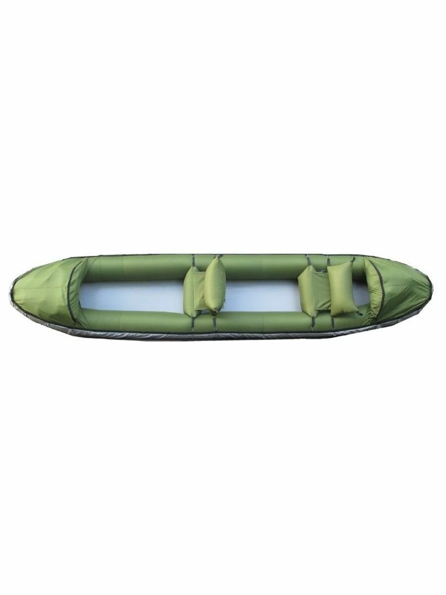 Байдарка "Налим-300" с пленочными баллонами цвет зеленый
