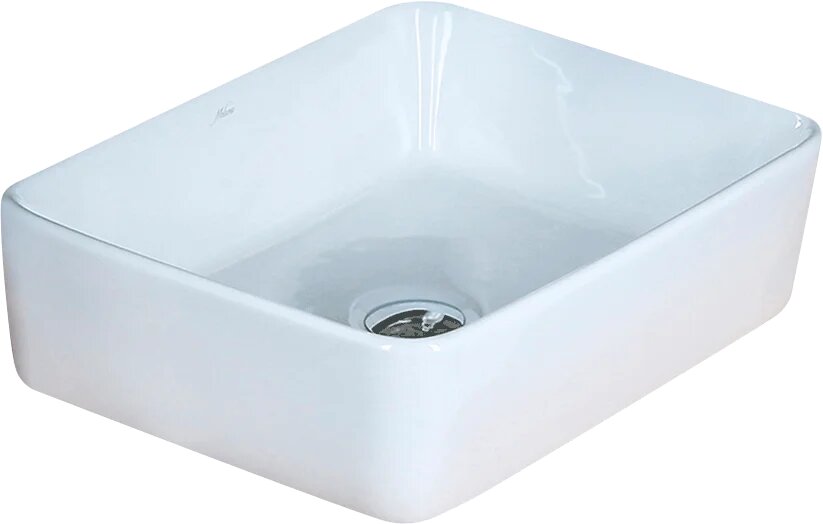 Накладная раковина Melana 7050H-805 49 чаша прямоугольная фаянсовая без отверстия под смеситель белая 48 5 см