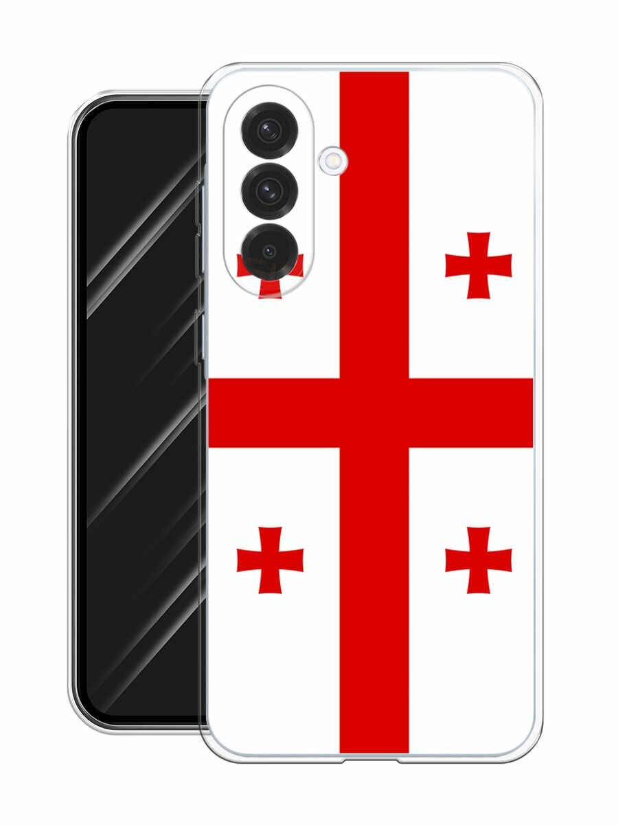 Чехол на Samsung Galaxy A36 5G / Самсунг A36 5G с принтом "Флаг Грузии" — фото 1