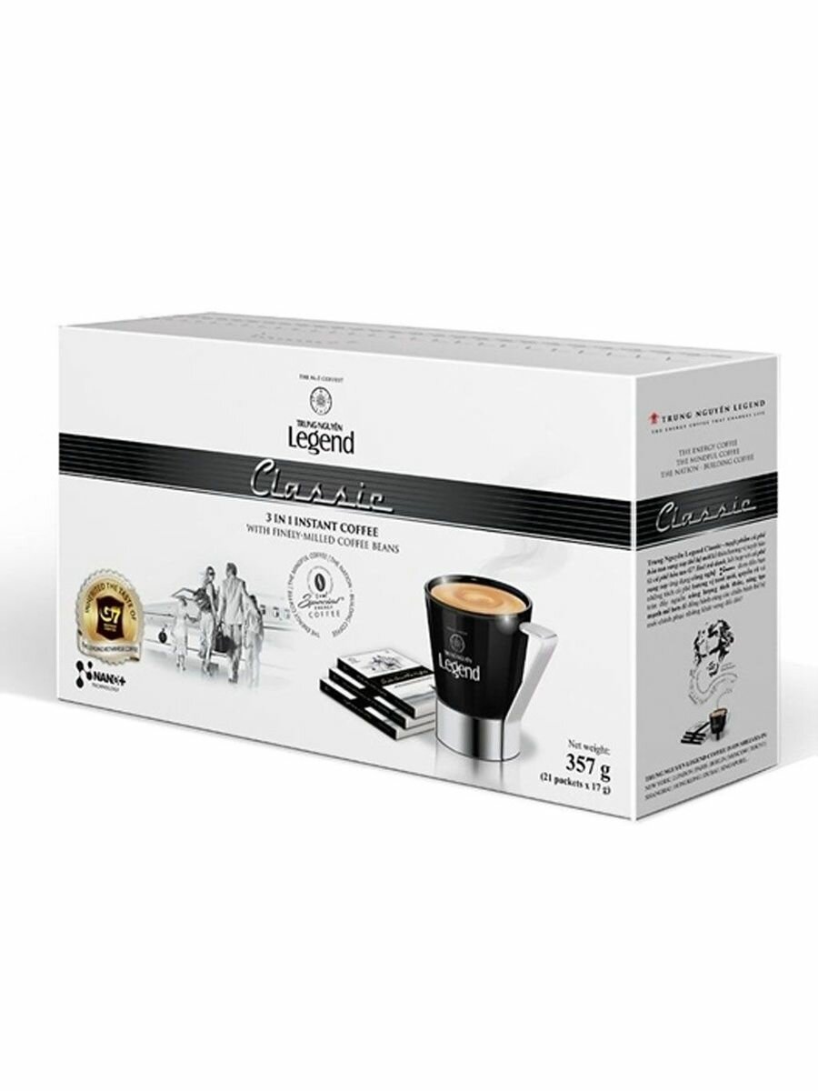 Кофе растворимый Trung Nguyen Legend Classic 357 г (21 пак.* 17 г)