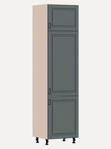 Изображение товара Кухонный пенал столплит Регина РП-560 напольный, с полками, ЛДСП, МДФ, Серый матовый, 60х237х56 см