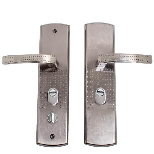 универсальный комплект ручек для металлических дверей аллюр рн а222 r Комплект ручек (2 шт) на планке для металлических дверей аллюр РН-А222-R универсальная правая