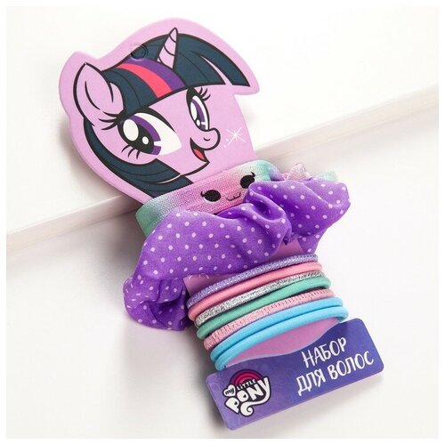 Набор резинок для волос Искорка, 10 шт, My Little Pony резинка сима ленд искорка my little pony 7384913 10 шт