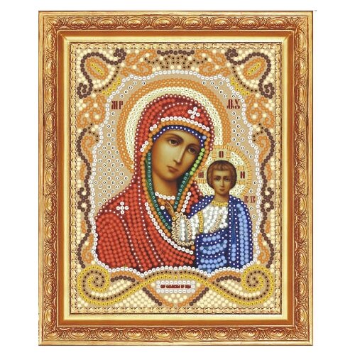Алмазная мозаика Икона Божией матери Казанская, 13x17см