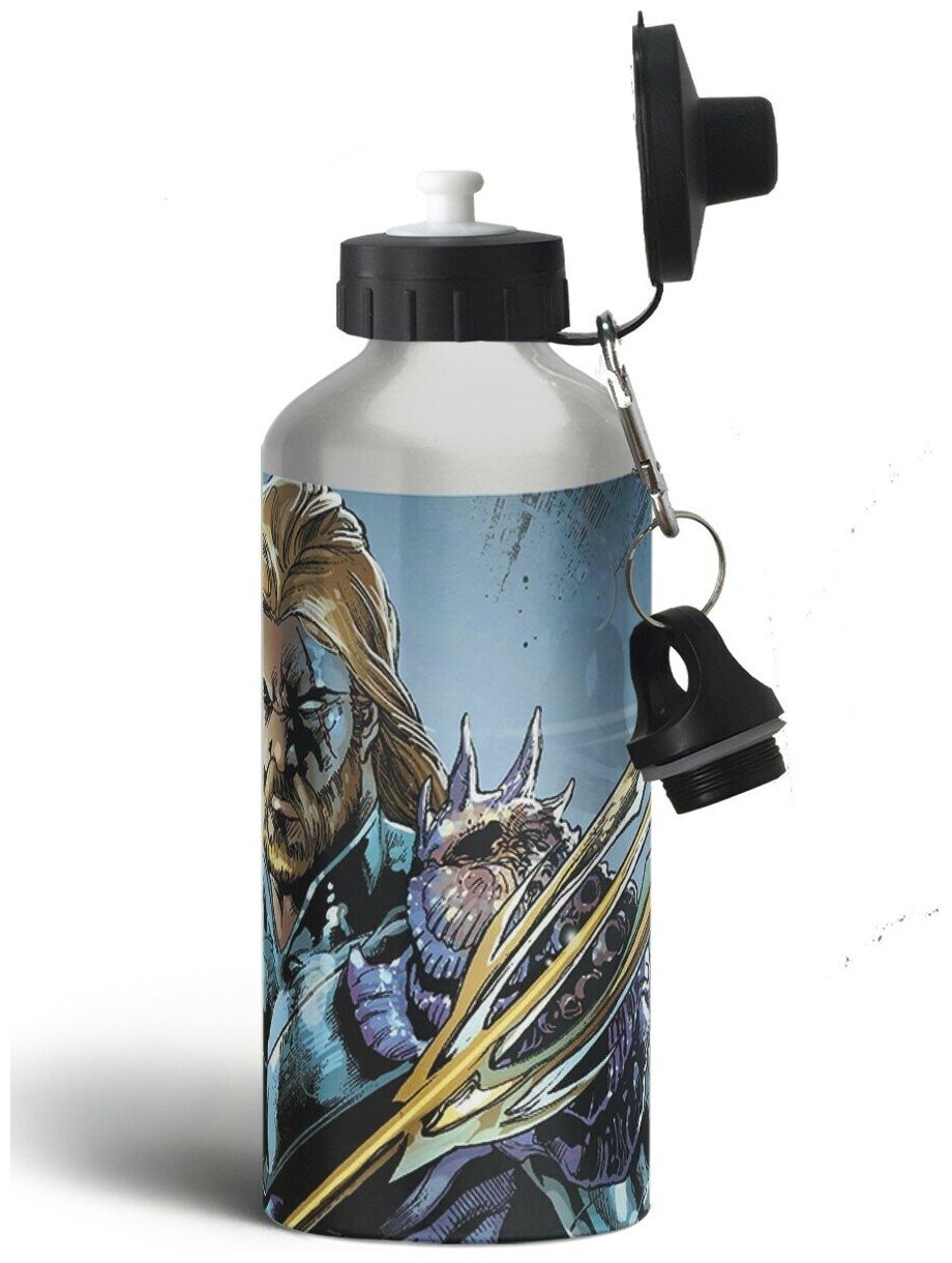 Бутылка спортивная,туристическая фляга, 500мл aquaman comics - 2