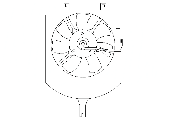 NISSENS 85407 (30822035 / 3345744 / 3345745) вентилятор кондиционера Volvo (Вольво) s40 1.6-2.0i +ac 99-03 85407