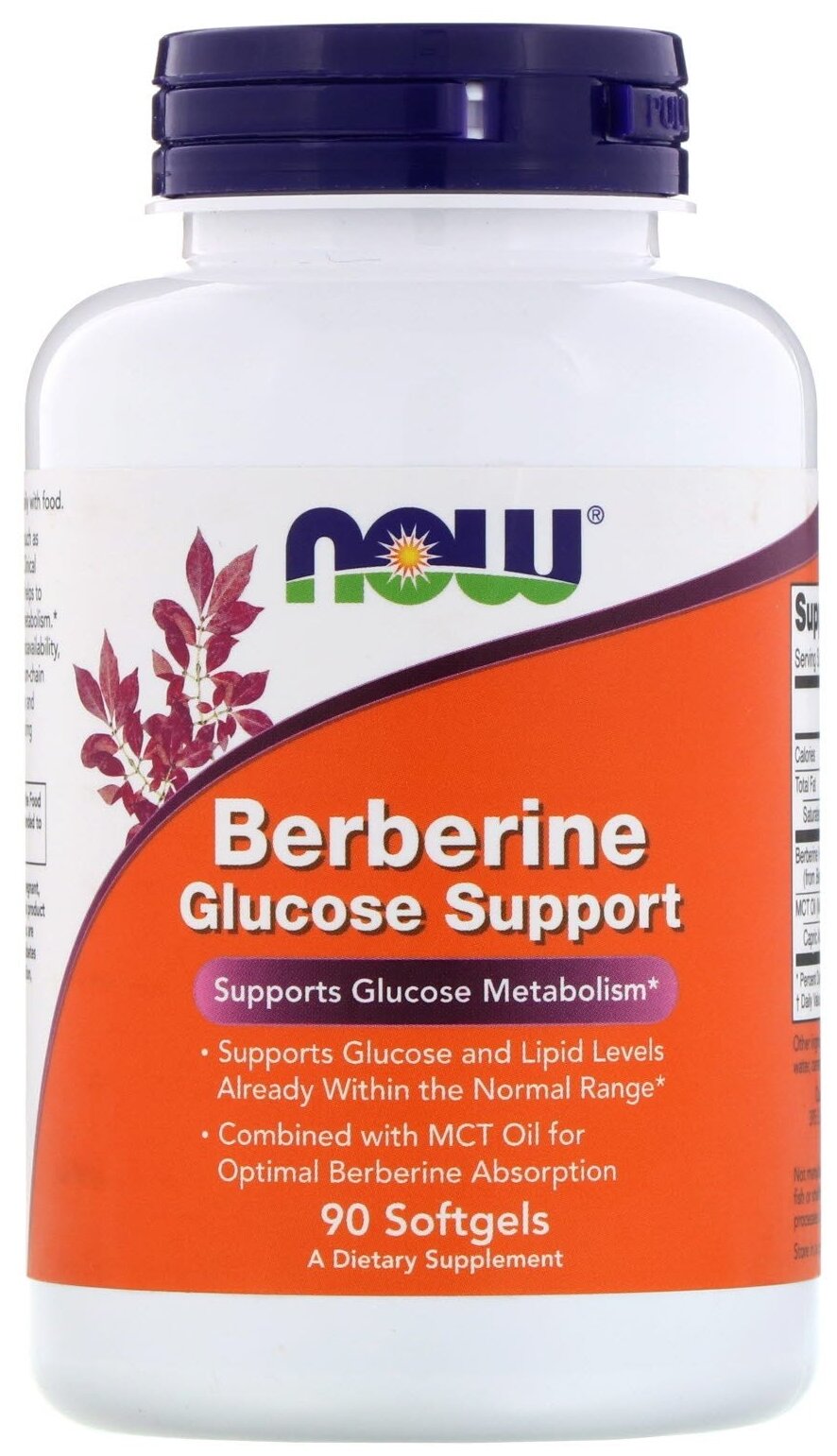 Капсулы NOW Berberine Glucose Support, 210 г, 90 шт.