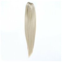 Queen fair Хвост накладной, прямой волос, на крабе, 60 см, 100 гр, цвет холодный блонд(#SHT88В)