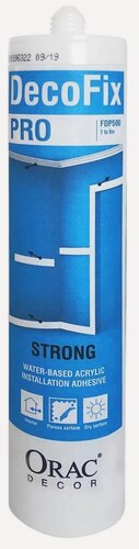Изображение товара Клей Монтажный Orac Decor FDP500 Decofix Pro 310мл Белый, Акриловый / Орак Декор.