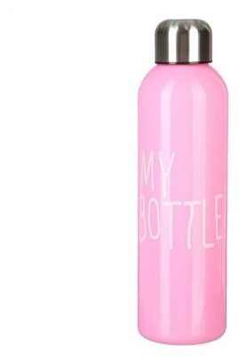 Бутылка для воды My bottle с винтовой крышкой, 500 мл, розовая, 6.5х22,5 см 2463603 - фотография № 2