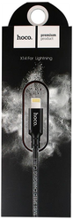 Кабель HOCO X14 Times Speed USB на LItghning (iPhone, iPad, AirPods), 2.4A, 1 метр черный, для быстрой зарядки гаджетов Apple и передачи данных