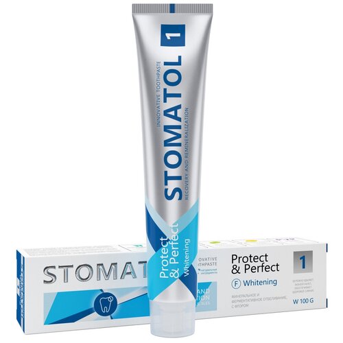 STOMATOL Whitening зубная паста профилактическая бережное отбеливание для чувствительных зубов 100 гр